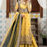 Zarin by Eleshia Embroidered Organza 3Pc Suit D-05 Oriana