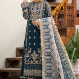 Zarin by Eleshia Embroidered Bamber 3Pc Suit D-06 Mayura