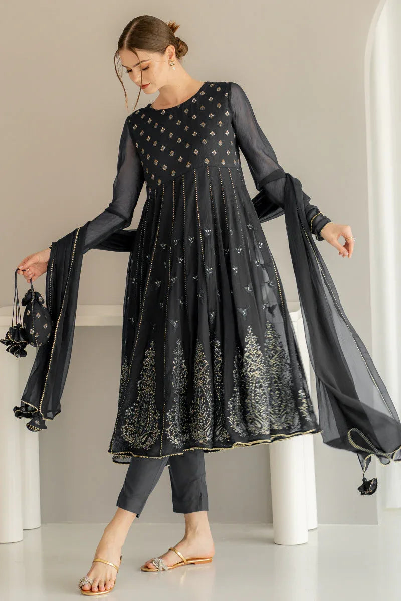 Ego | Diva Premium | ANAARKALI 3 PIECE - Rang-e-Khaas