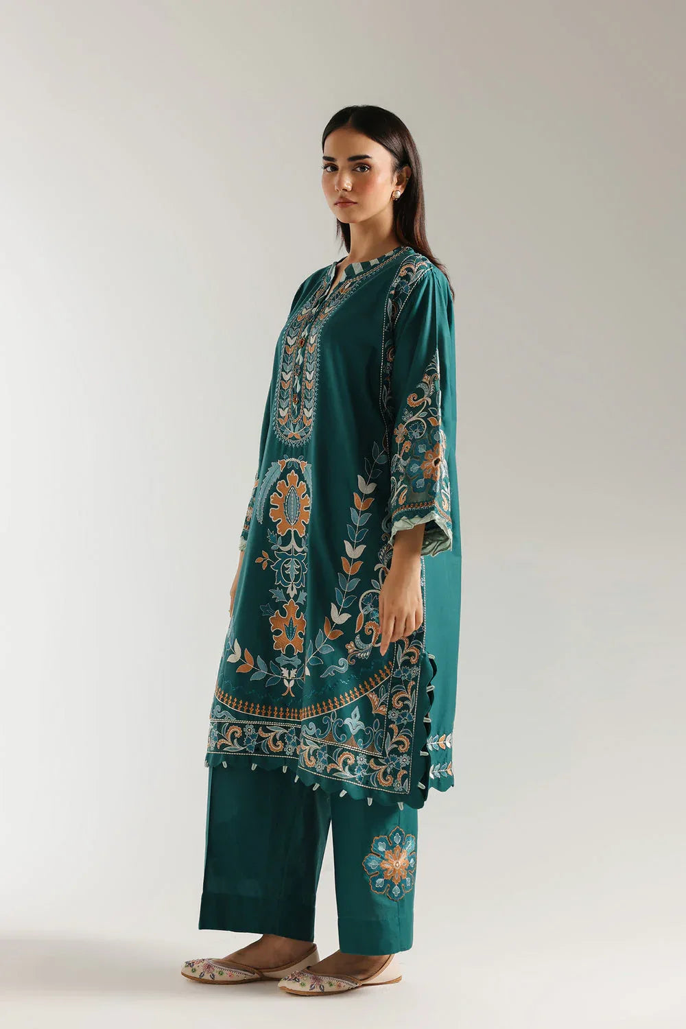 Ethnic | Rozana Collection 25 | Embroidered Dress 21A - Rang-e-Khaas