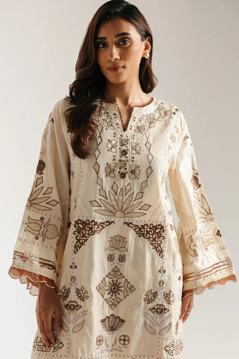 Ethnic | Rozana Collection 25 | Embroidered Dress 22A - Rang-e-Khaas