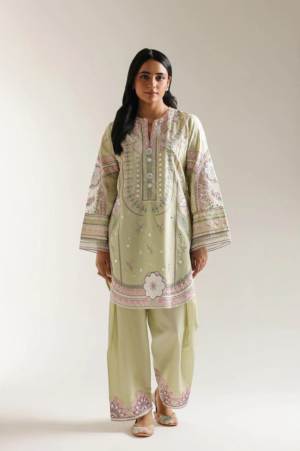 Ethnic | Rozana Collection 25 | Embroidered Dress 23A - Rang-e-Khaas