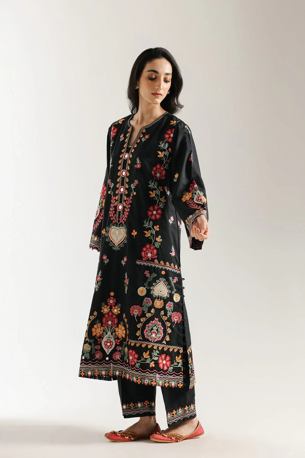 Ethnic | Rozana Collection 25 | Embroidered Dress 16A - Rang-e-Khaas