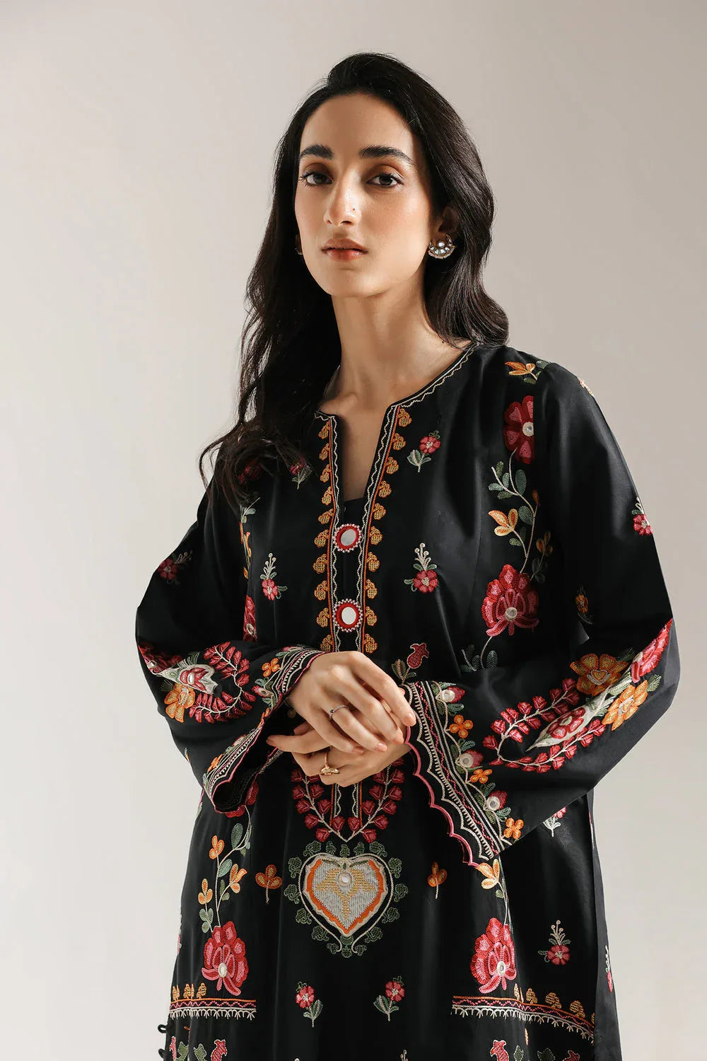 Ethnic | Rozana Collection 25 | Embroidered Dress 16A - Rang-e-Khaas