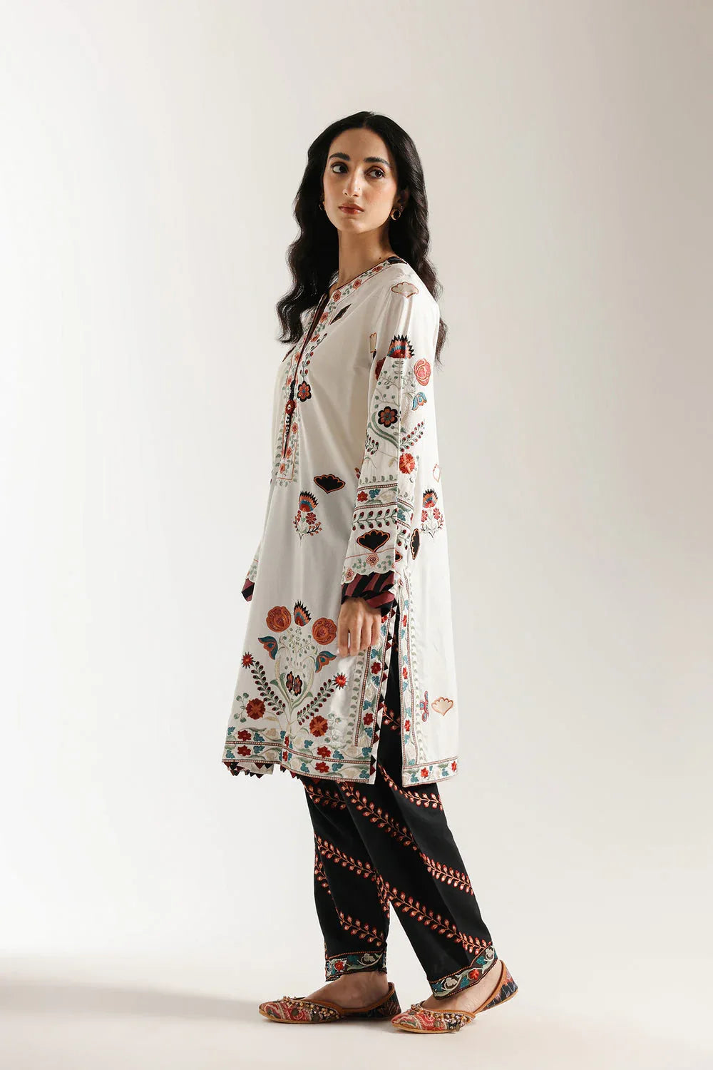 Ethnic | Rozana Collection 25 | Embroidered Dress 19A - Rang-e-Khaas