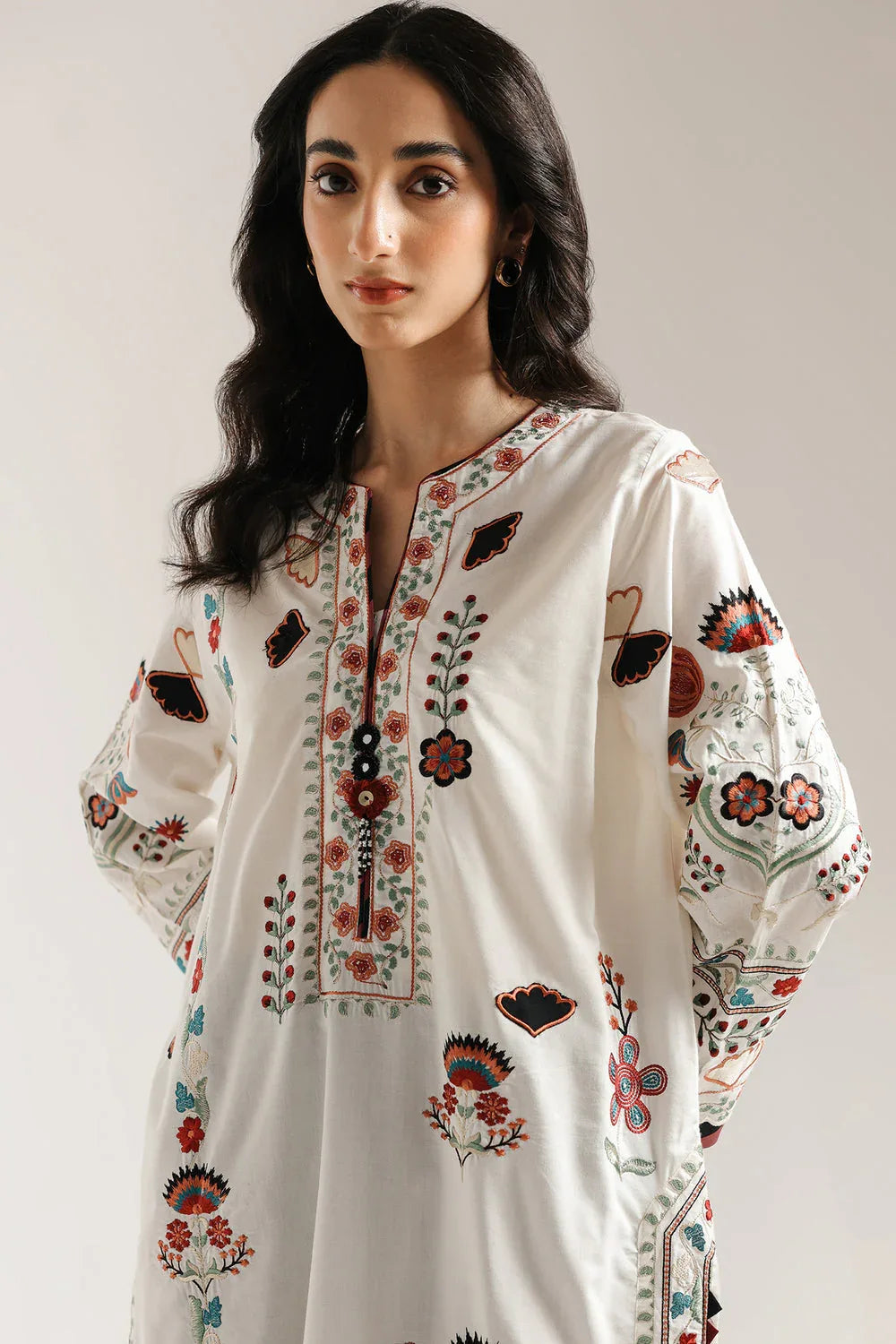 Ethnic | Rozana Collection 25 | Embroidered Dress 19A - Rang-e-Khaas