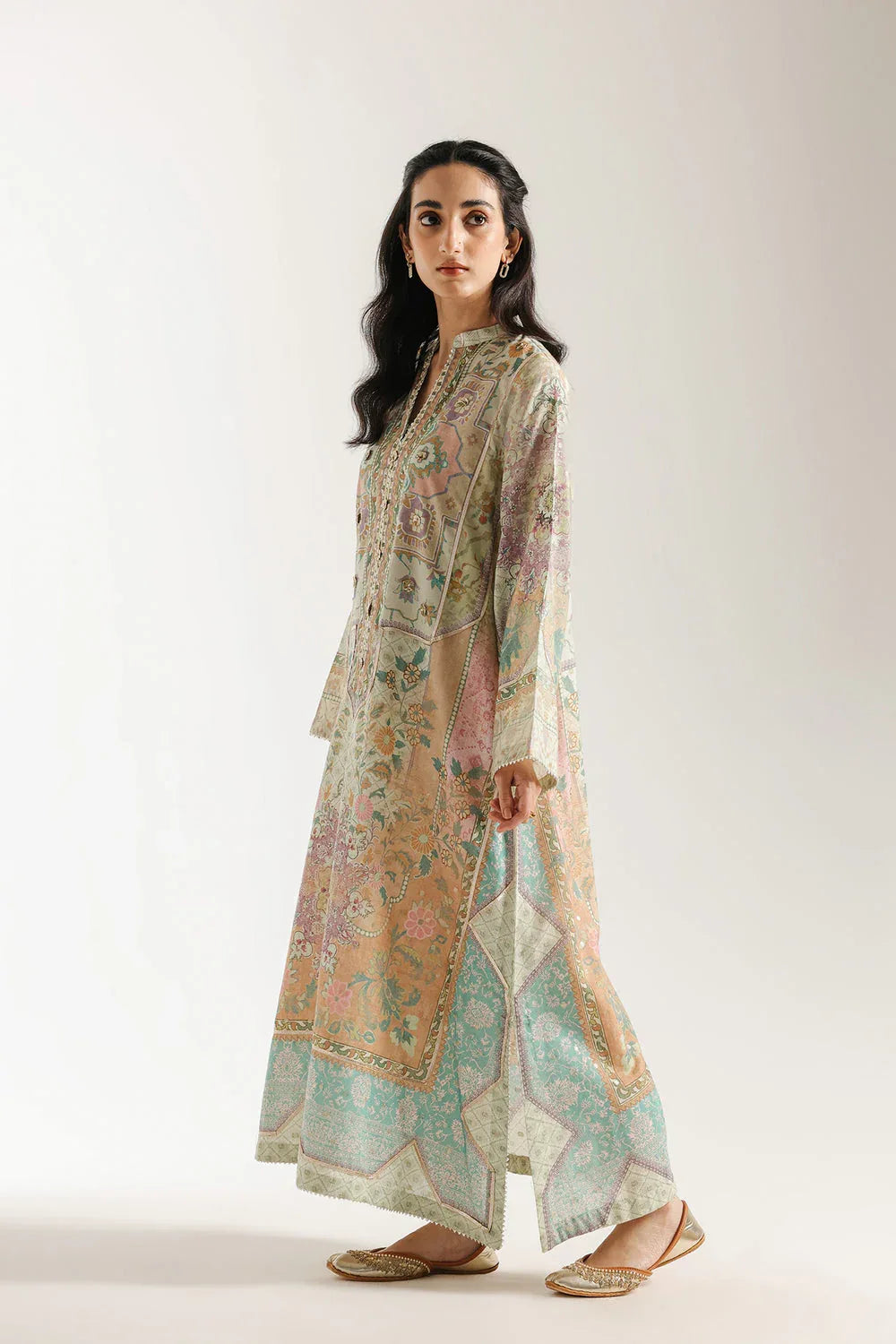Ethnic | Rozana Collection 25 | Embroidered Dress 14A - Rang-e-Khaas