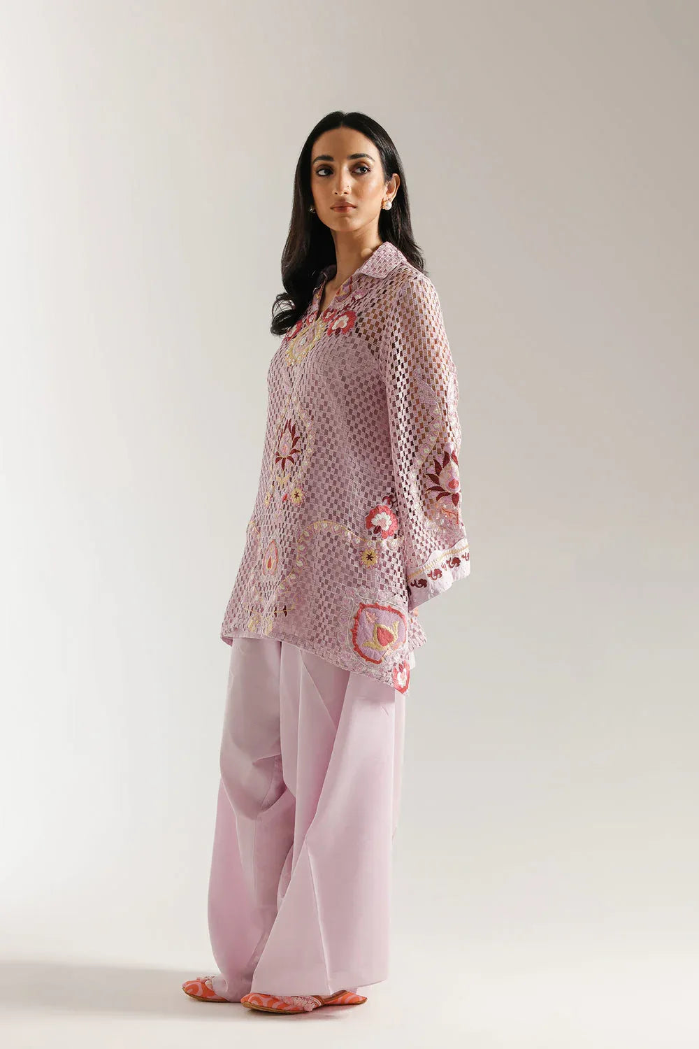 Ethnic | Rozana Collection 25 | Embroidered Dress 13A - Rang-e-Khaas