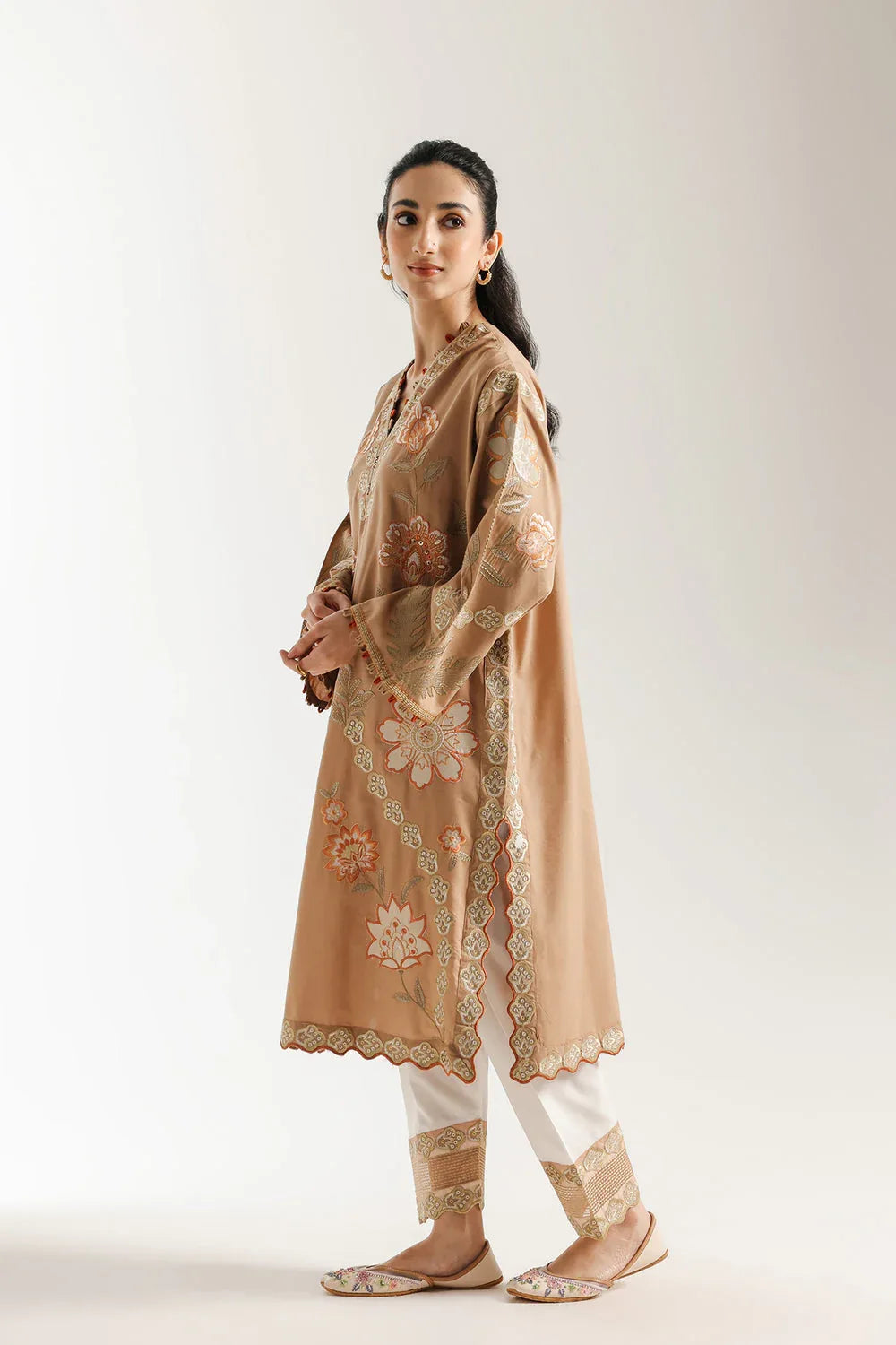 Ethnic | Rozana Collection 25 | Embroidered Dress 12A - Rang-e-Khaas