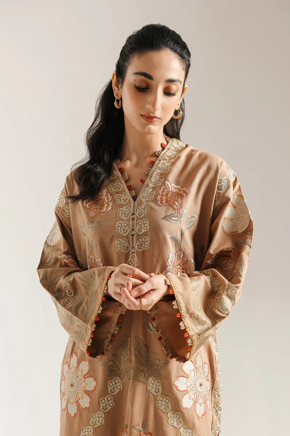 Ethnic | Rozana Collection 25 | Embroidered Dress 12A - Rang-e-Khaas