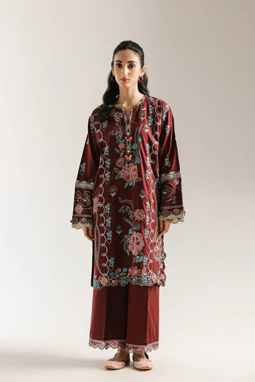 Ethnic | Rozana Collection 25 | Embroidered Dress 11A - Rang-e-Khaas