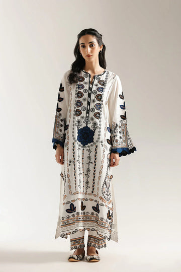 Ethnic | Rozana Collection 25 | Embroidered Dress 10A - Rang-e-Khaas