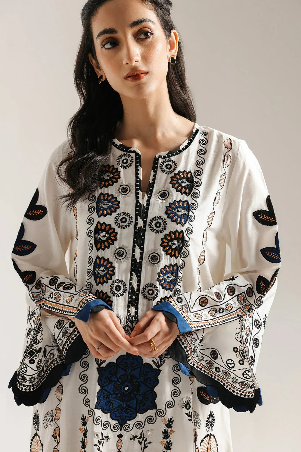 Ethnic | Rozana Collection 25 | Embroidered Dress 10A - Rang-e-Khaas