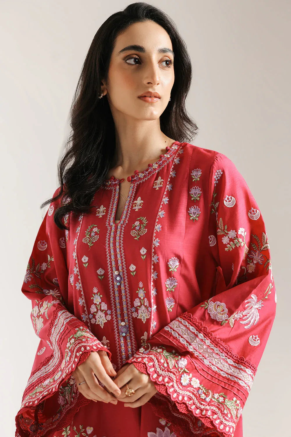 Ethnic | Rozana Collection 25 | Embroidered Dress 08A - Rang-e-Khaas