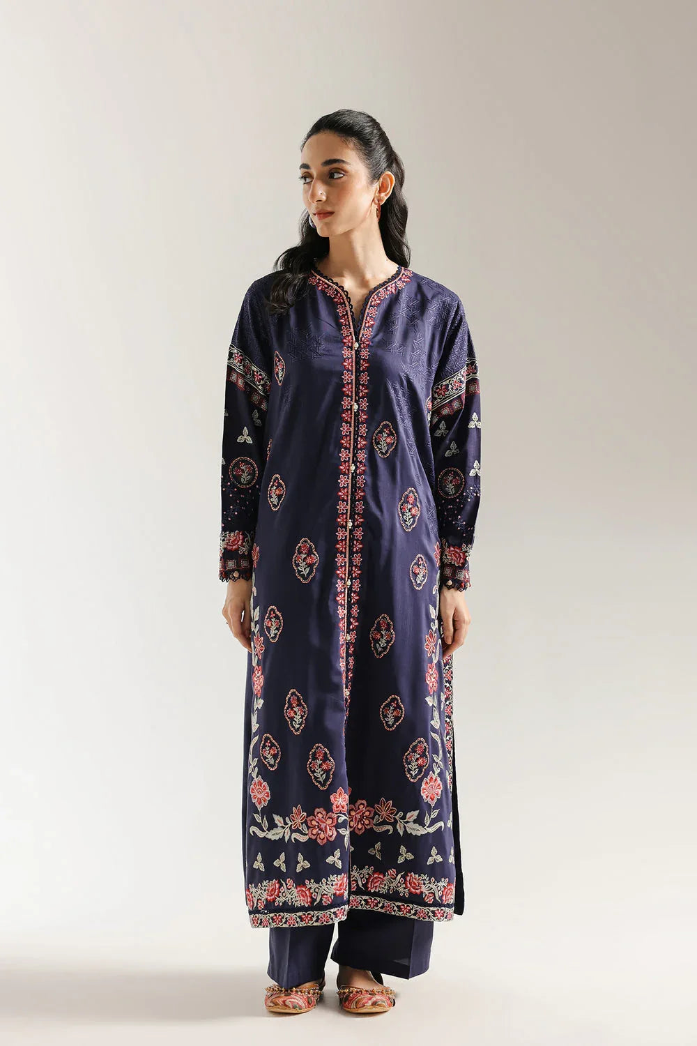 Ethnic | Rozana Collection 25 | Embroidered Dress 05A - Rang-e-Khaas