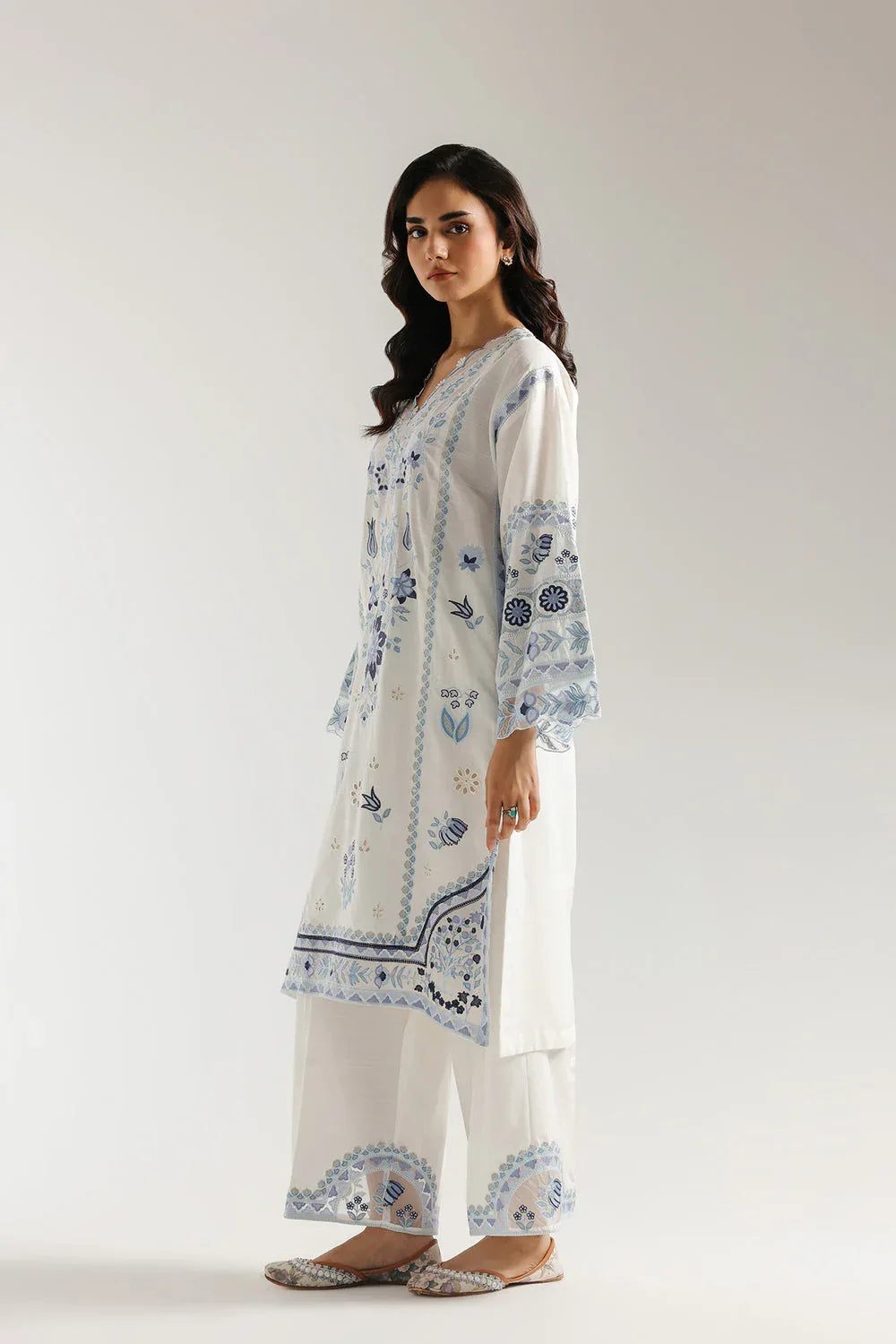 Ethnic | Rozana Collection 25 | Embroidered Dress 17A - Rang-e-Khaas