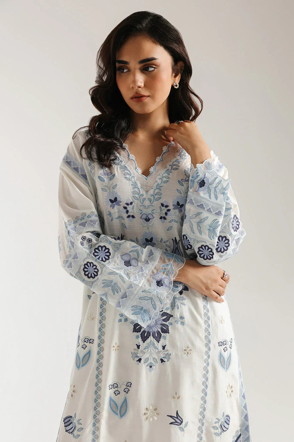 Ethnic | Rozana Collection 25 | Embroidered Dress 17A - Rang-e-Khaas