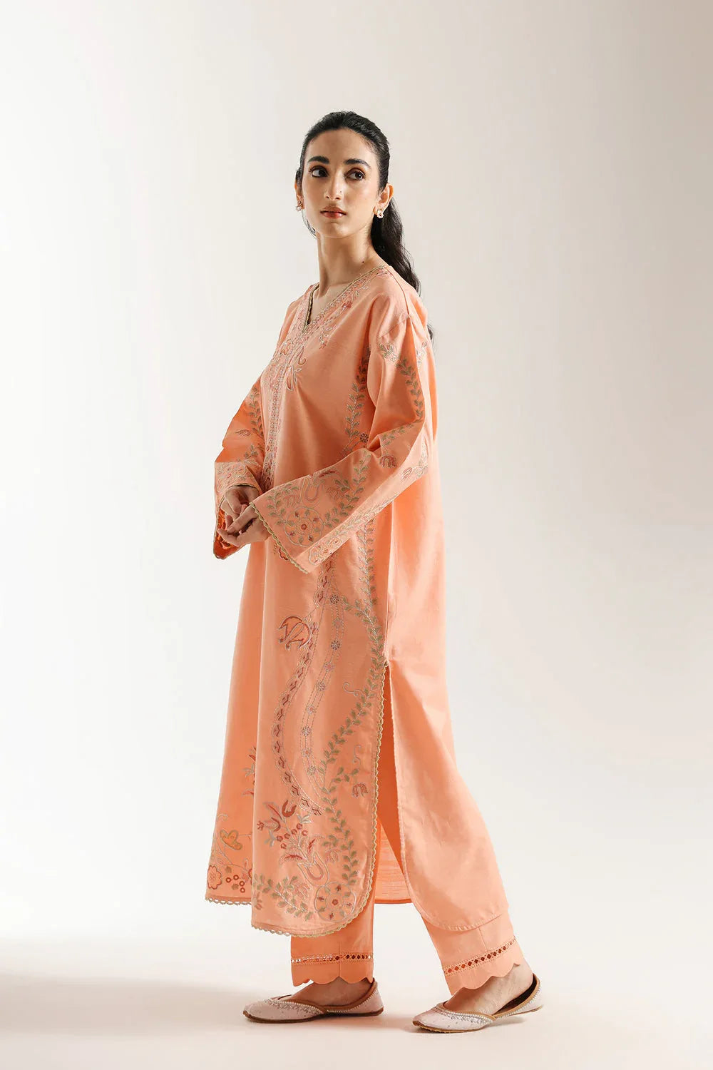 Ethnic | Rozana Collection 25 | Embroidered Dress 06A - Rang-e-Khaas