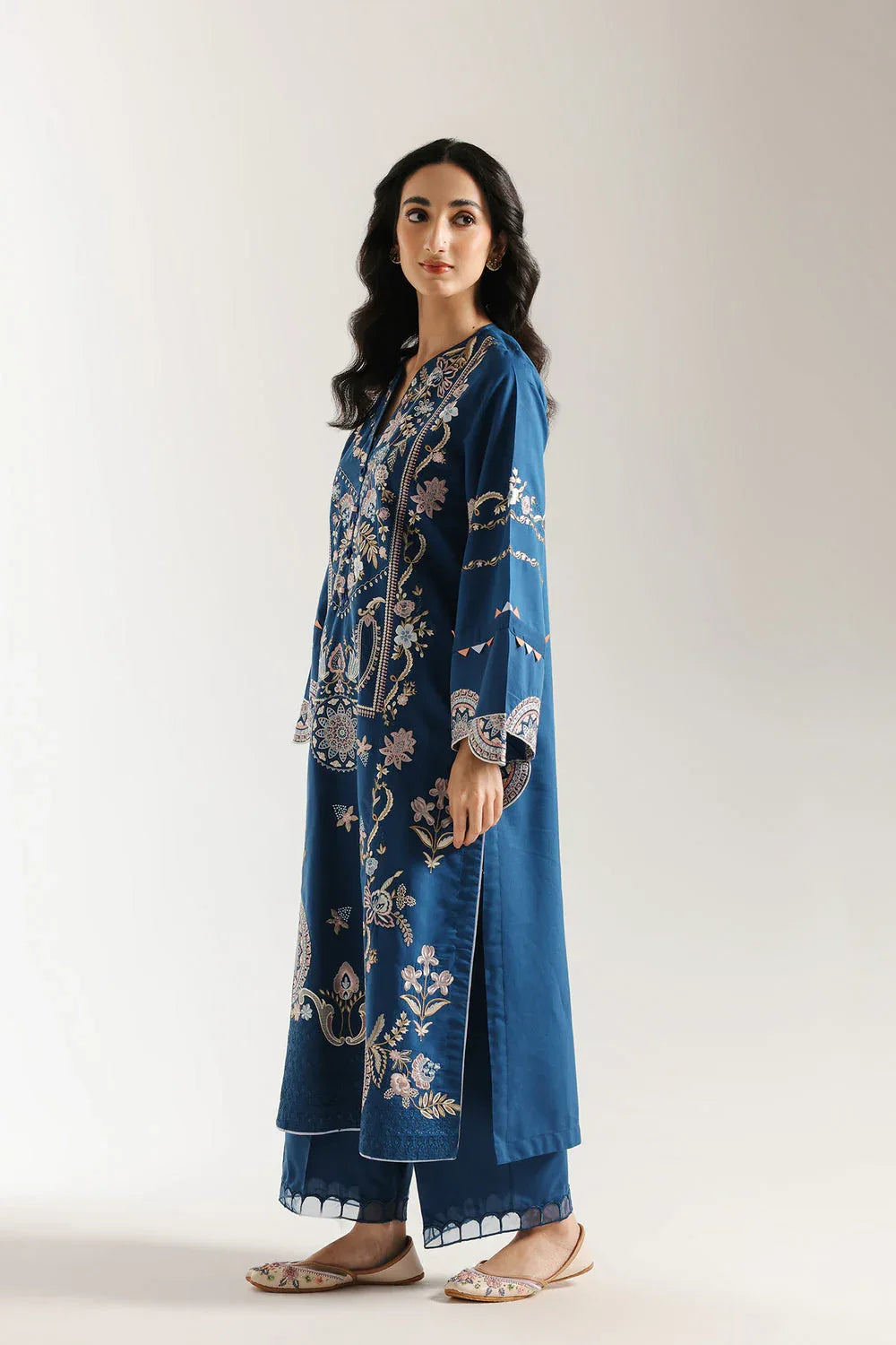Ethnic | Rozana Collection 25 | Embroidered Dress 04A - Rang-e-Khaas