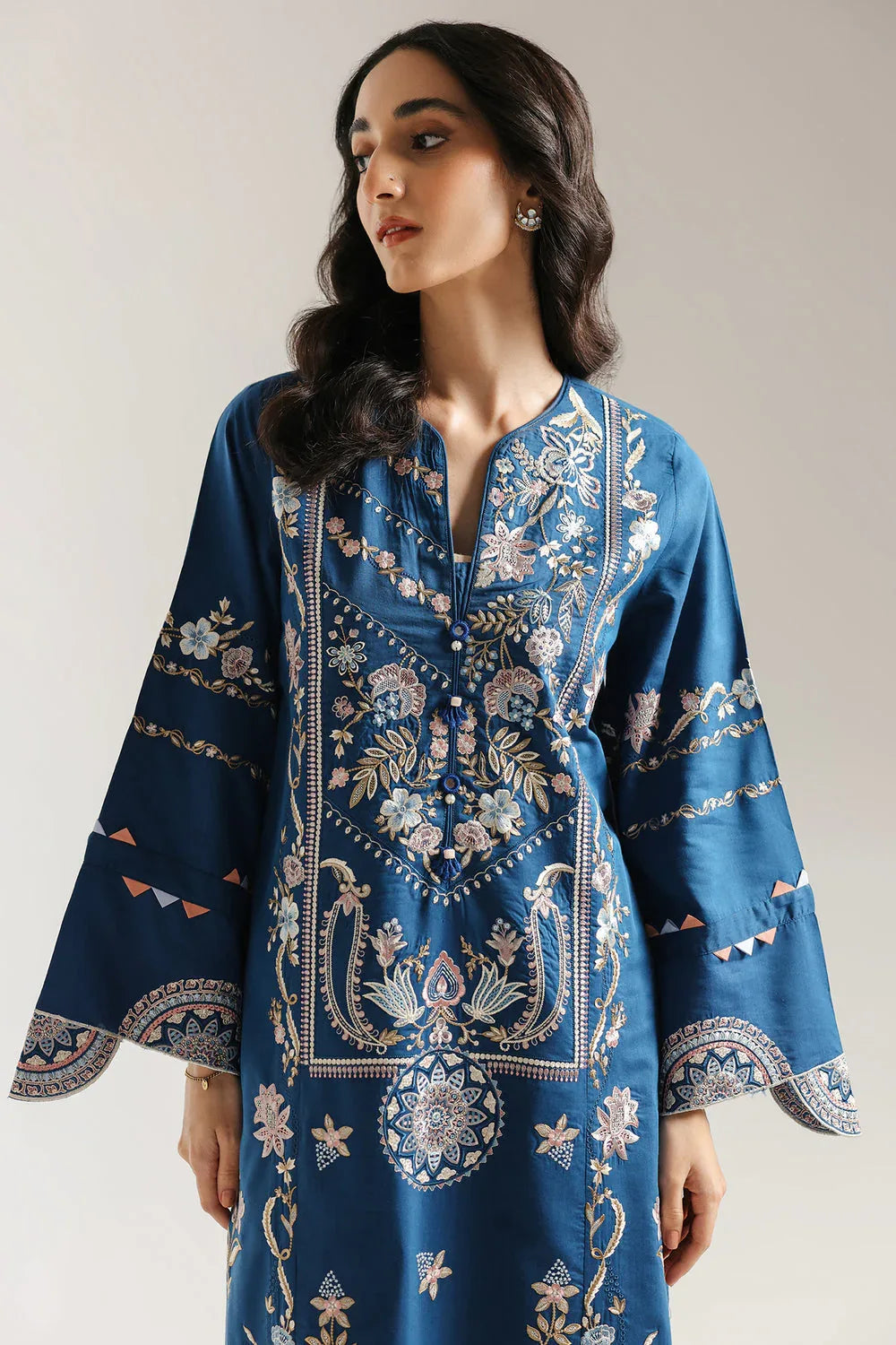 Ethnic | Rozana Collection 25 | Embroidered Dress 04A - Rang-e-Khaas