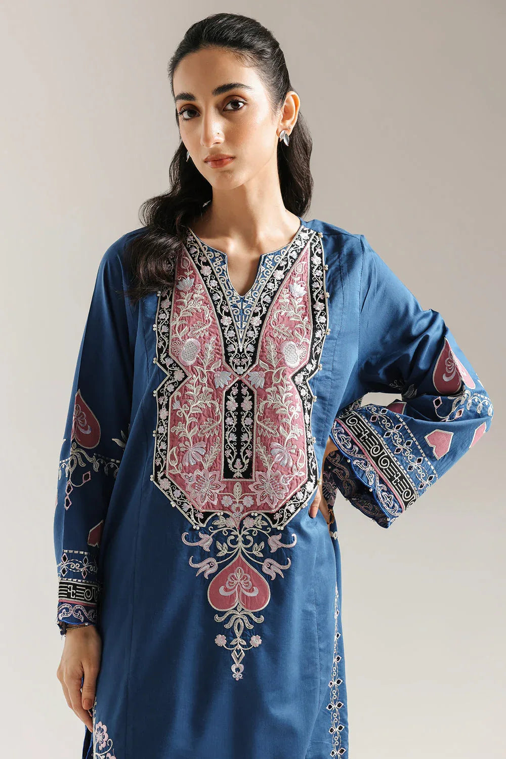 Ethnic | Rozana Collection 25 | Embroidered Dress 03A - Rang-e-Khaas