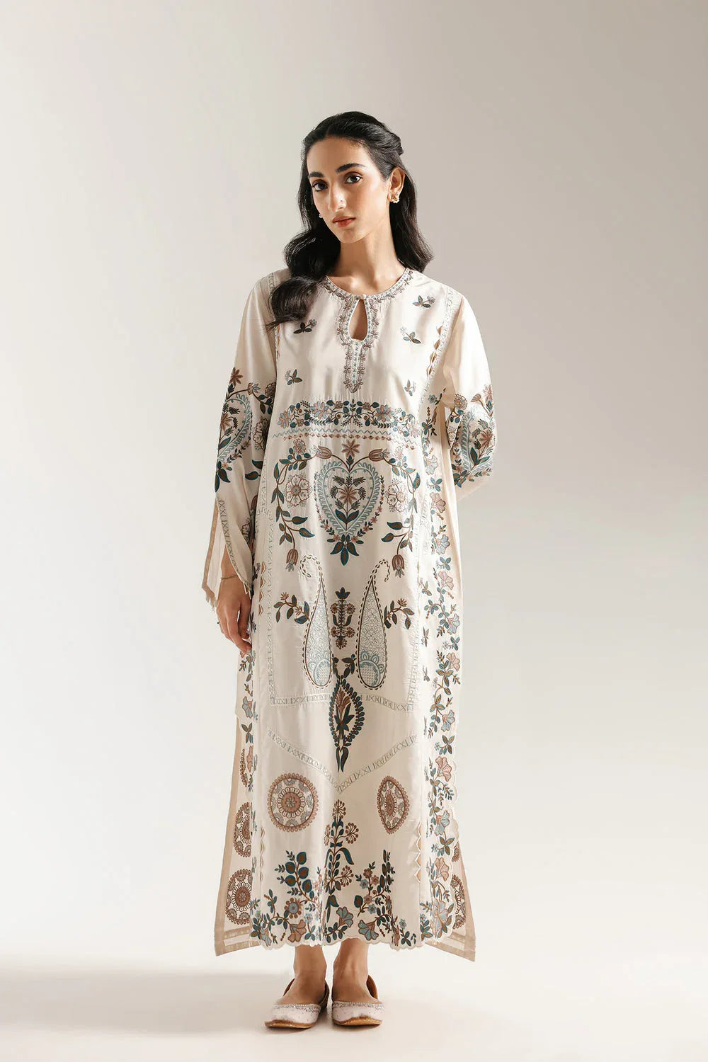 Ethnic | Rozana Collection 25 | Embroidered Dress 02A - Rang-e-Khaas