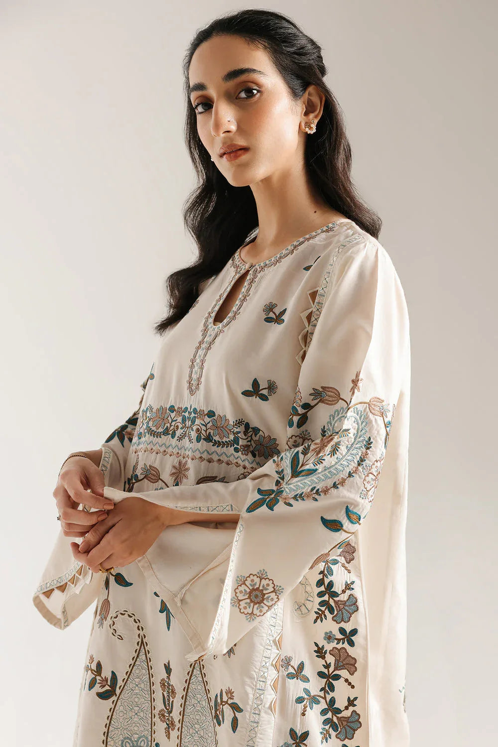 Ethnic | Rozana Collection 25 | Embroidered Dress 02A - Rang-e-Khaas
