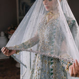ELAN Wedding Festive Embroidered Organza 3Pc Suit EC2-23-05