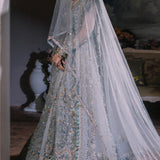 ELAN Wedding Festive Embroidered Organza 3Pc Suit EC2-23-05