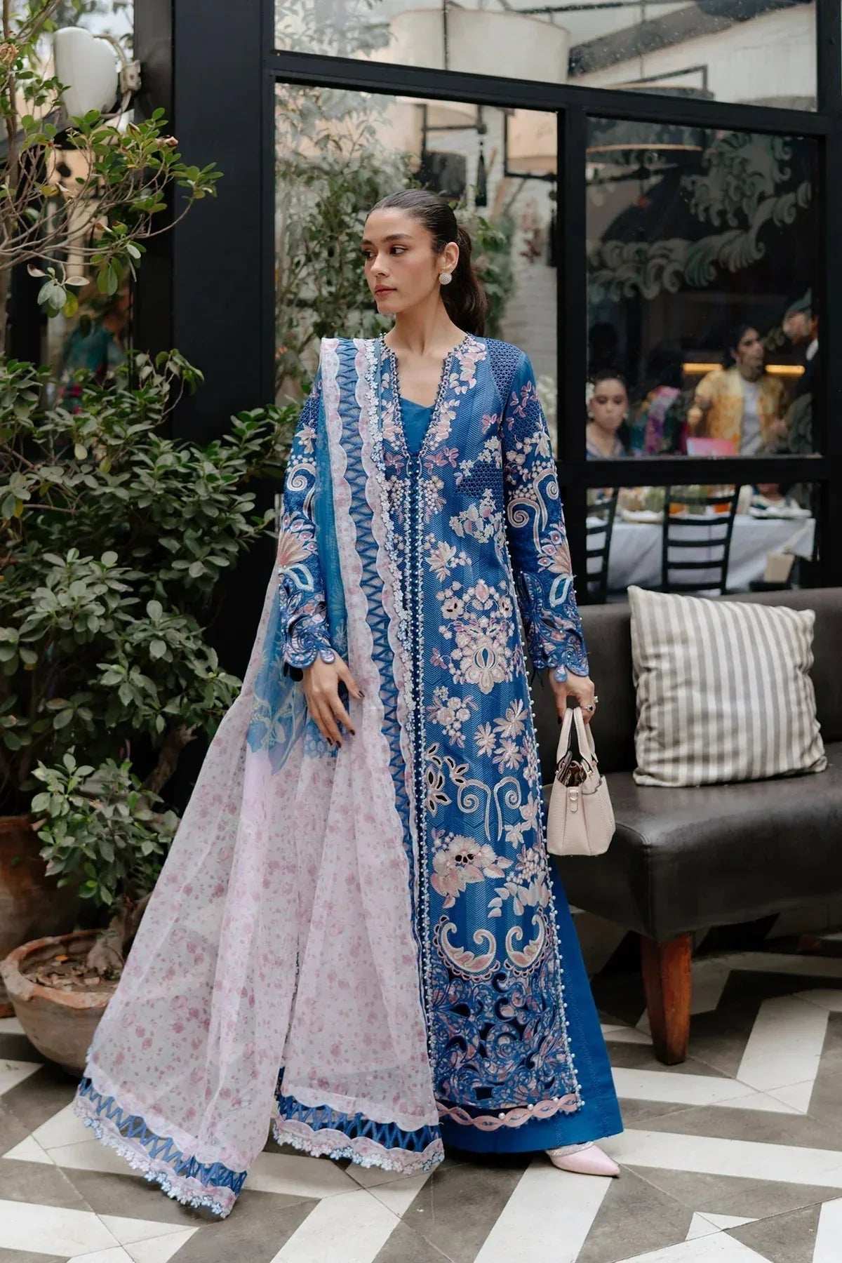 Afrozeh | Luxury Embroidered & Printed Lawn | Eclipse - Rang-e-Khaas