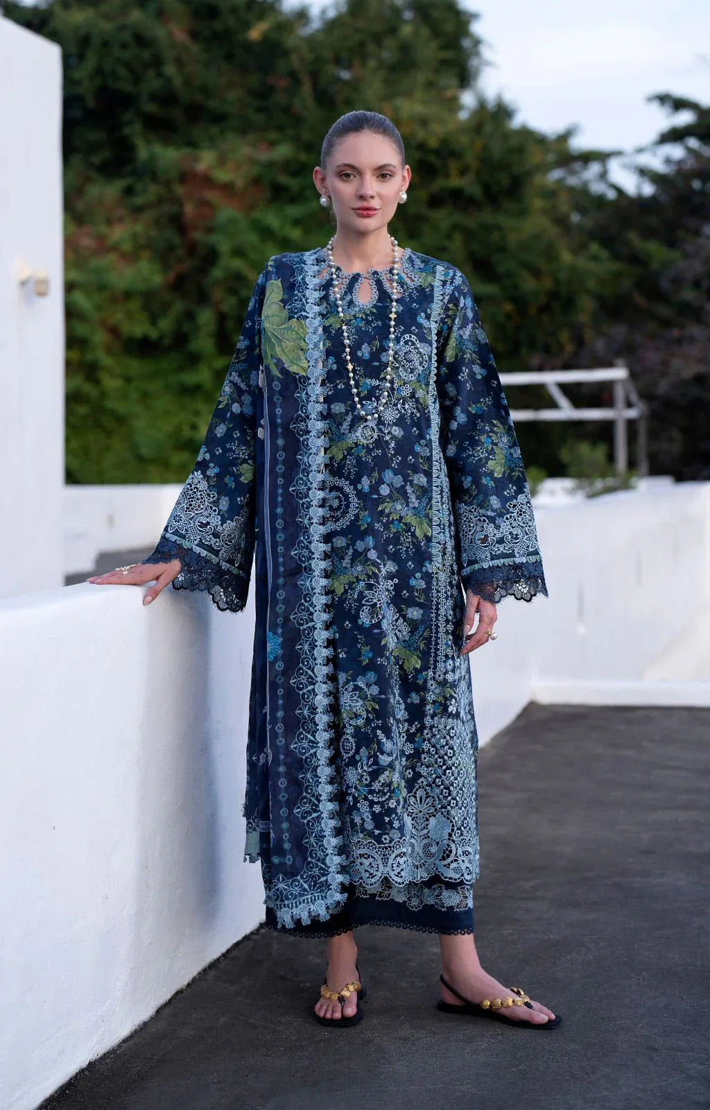 AJR Couture | Printakari Lawn 25 | Eden - Rang-e-Khaas