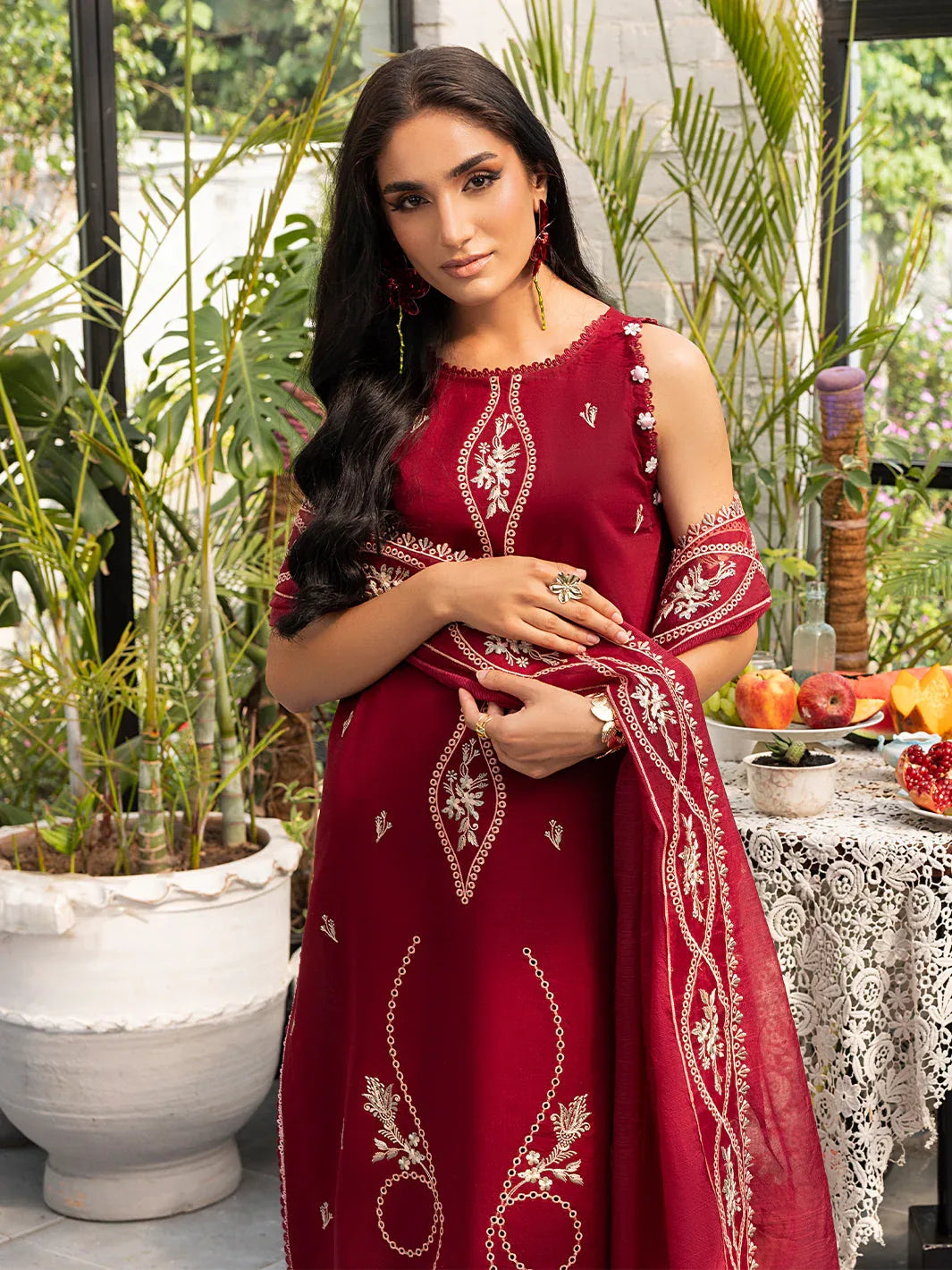 Izel | Meadow Muse Embroidered Lawn 25 | EVARA - Rang-e-Khaas