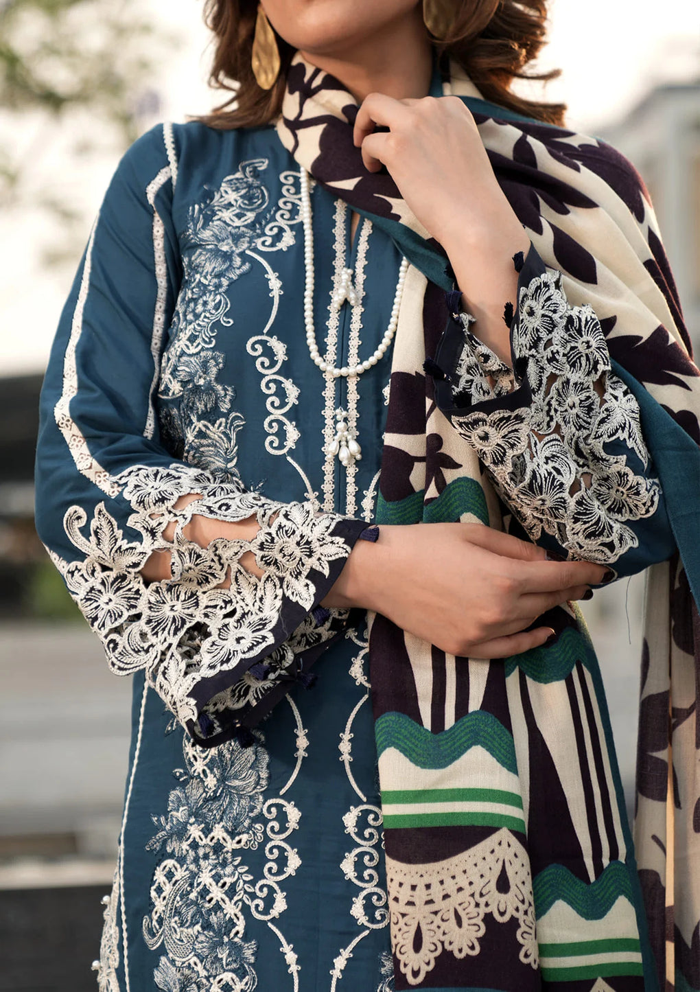 Elaf Premium | Winter Pashmina Shawl Collection | EPW-1B Heartfelt Whisper
