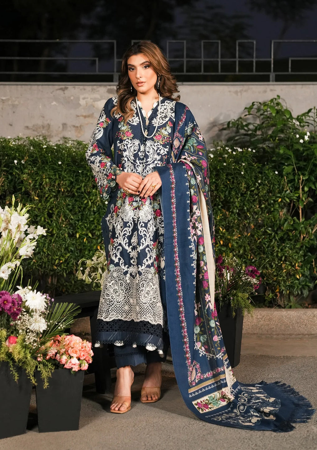 Elaf Premium | Winter Pashmina Shawl Collection | EPW-6B Moonlit Promises