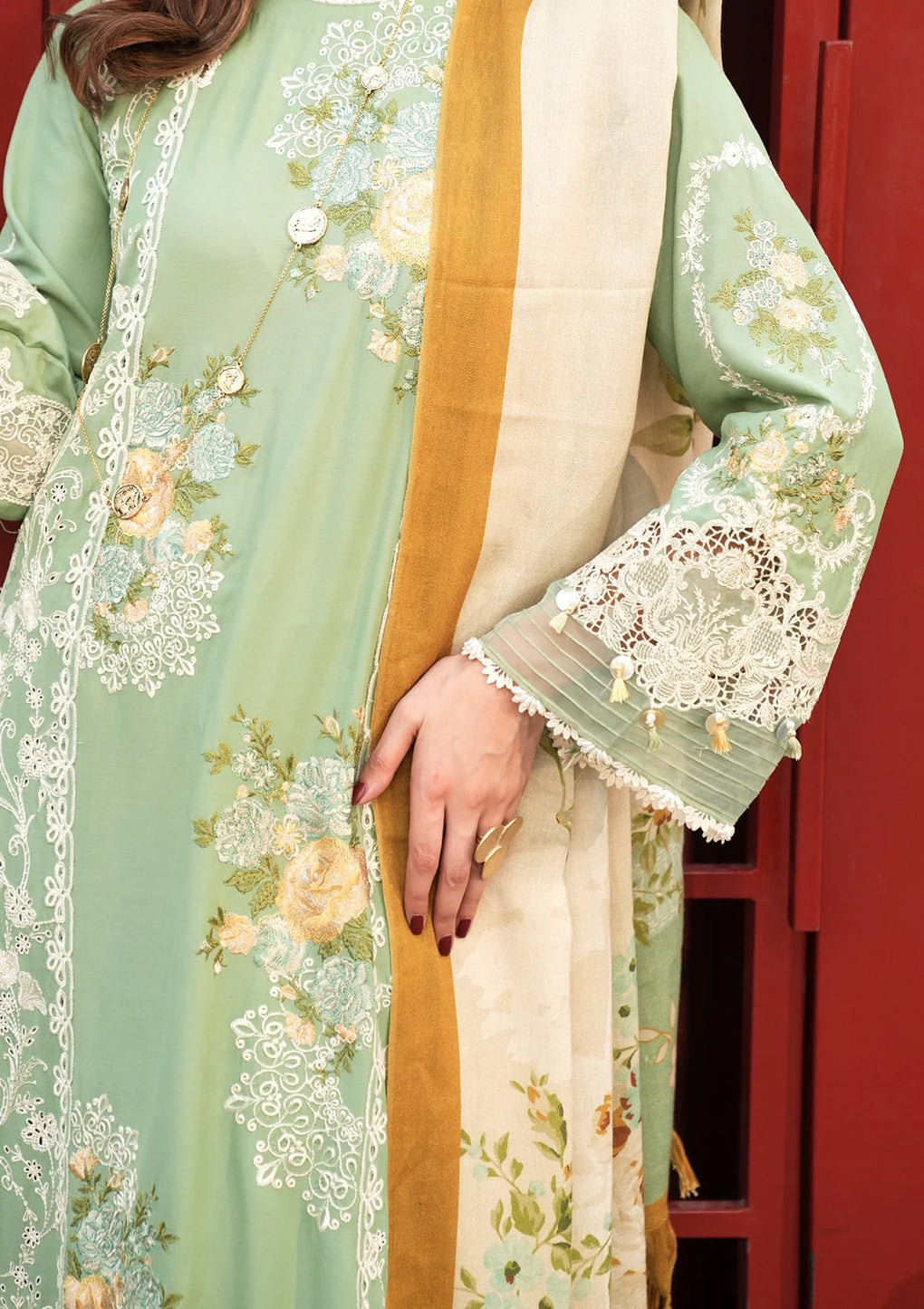 Elaf Premium | Winter Pashmina Shawl Collection | EPW-4B Whispers of Joy