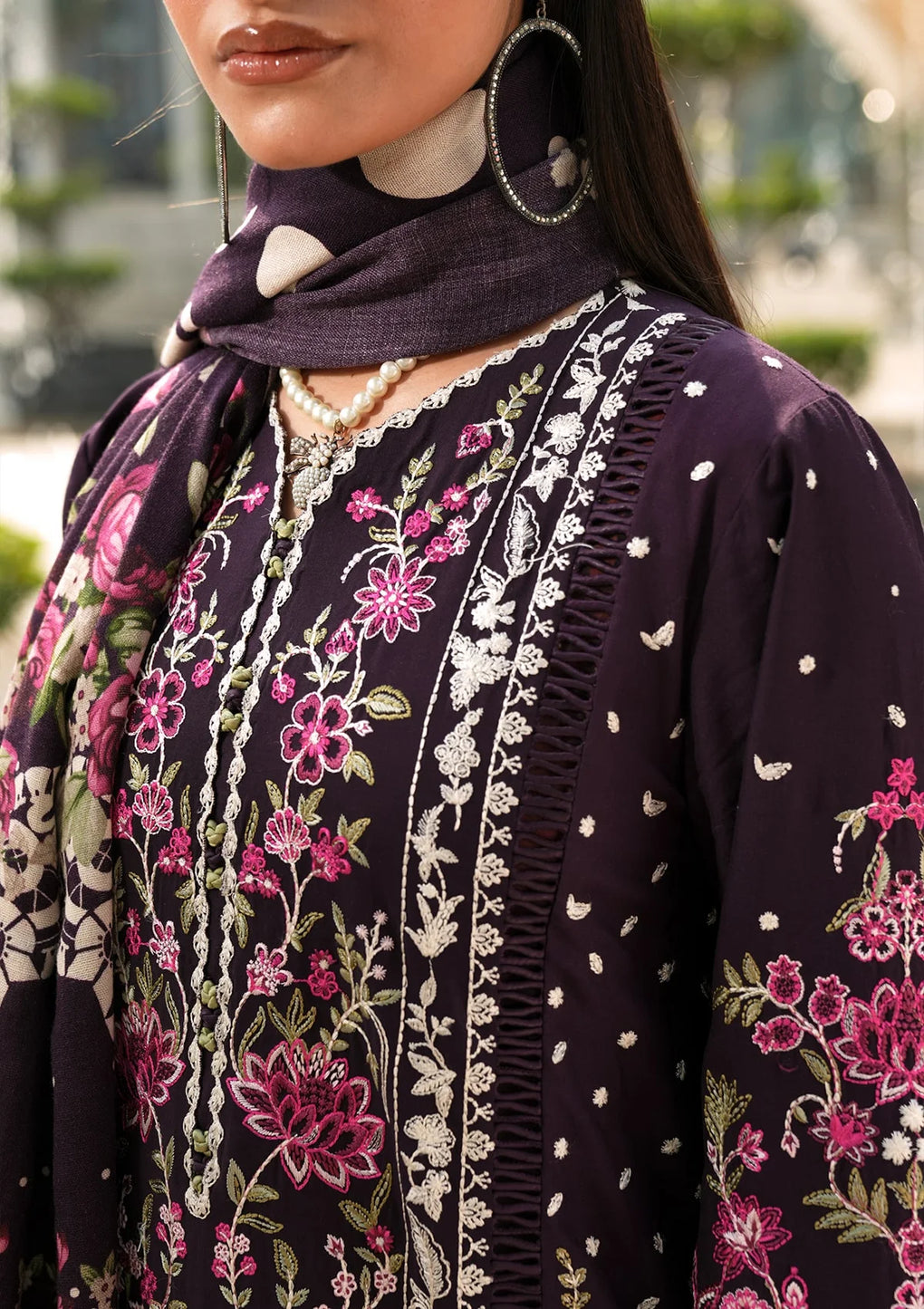 Elaf Premium | Winter Pashmina Shawl Collection | EPW-8B Boundless Dreams