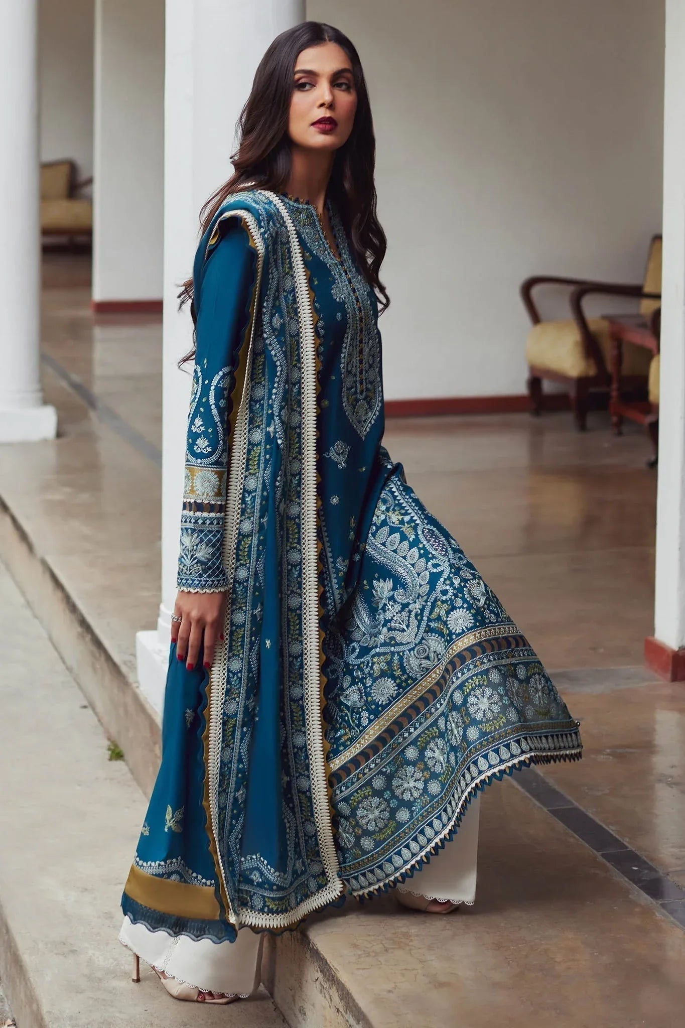 Elan | Lawn24 | MAHROSH (EL24-04 A) - Rang-e-Khaas
