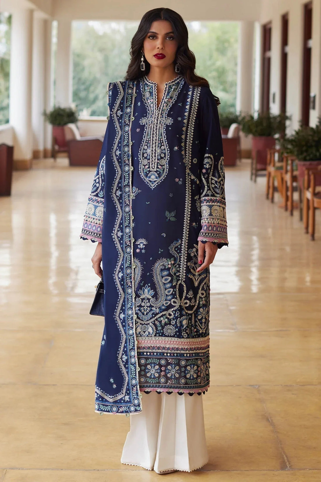 Elan | Lawn24 | MAHROSH (EL24-04 B) - Rang-e-Khaas