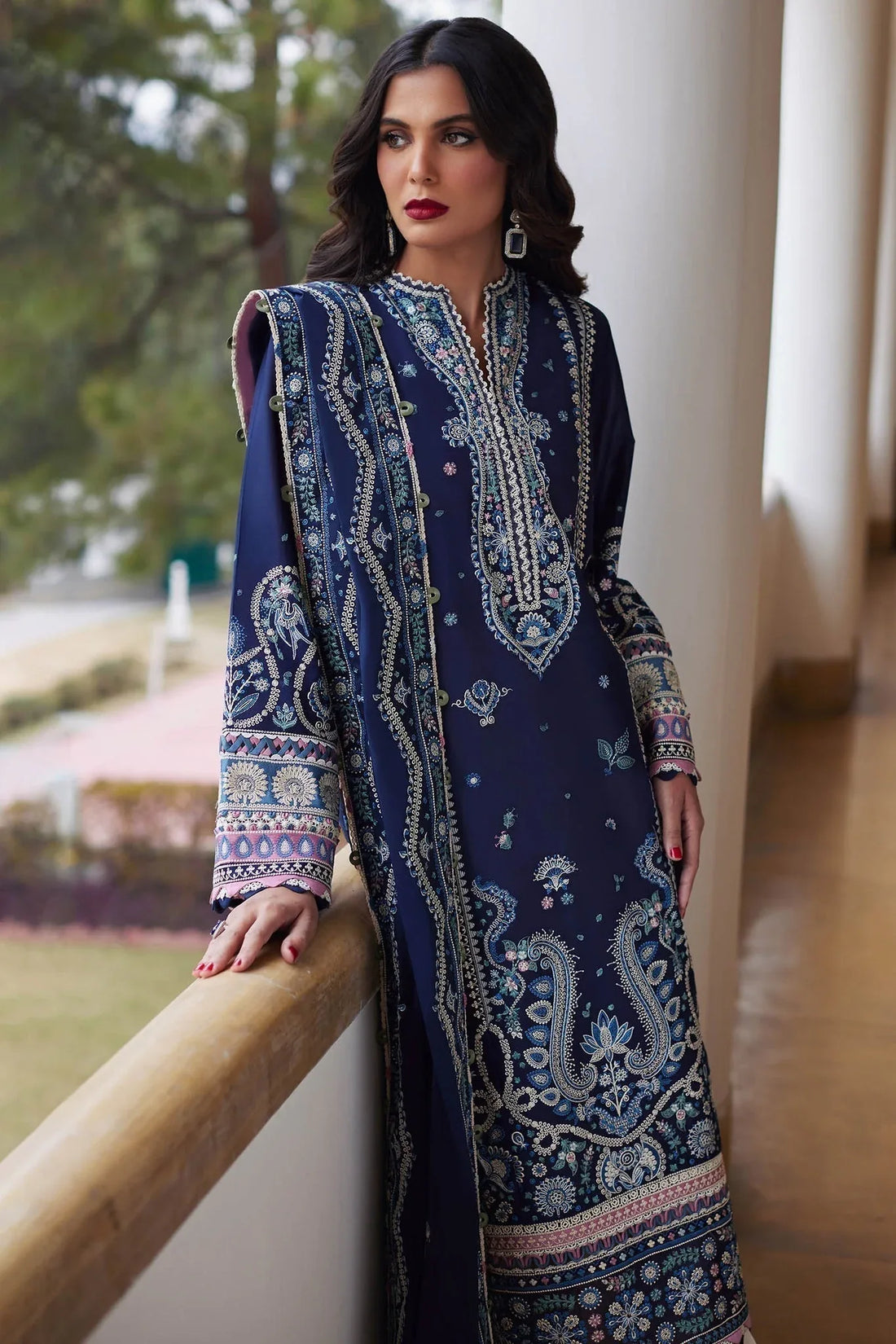 Elan | Lawn24 | MAHROSH (EL24-04 B) - Rang-e-Khaas