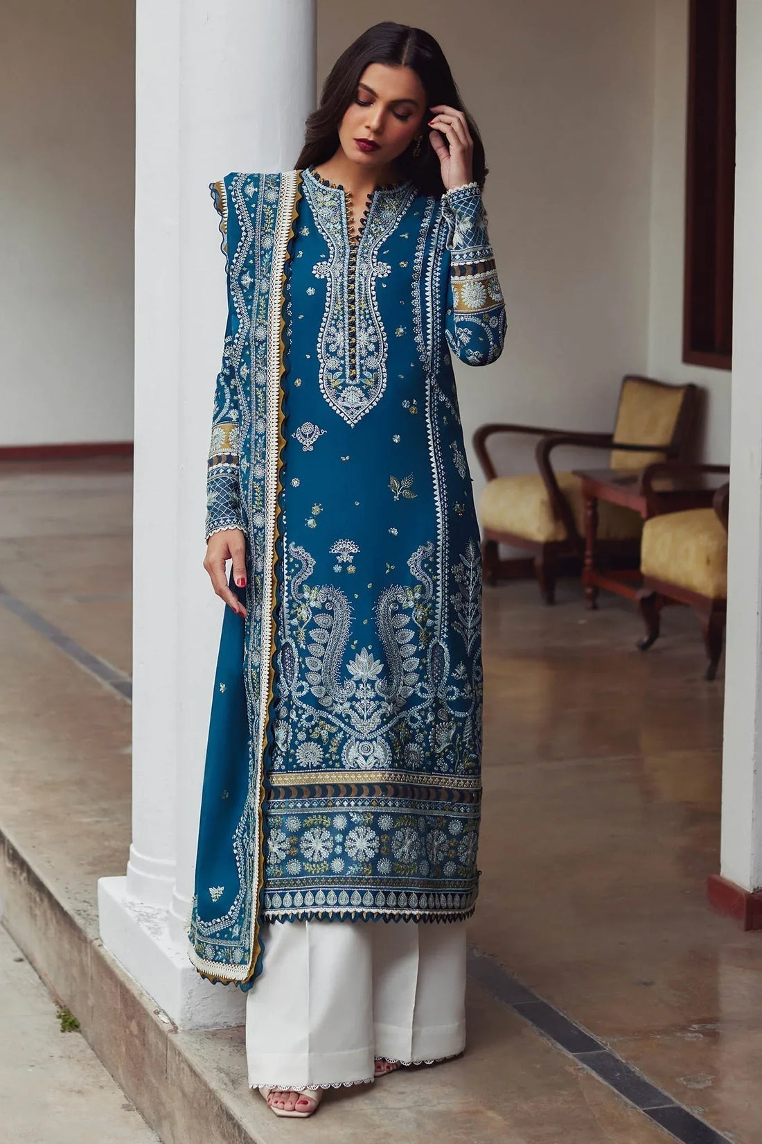 Elan | Lawn24 | MAHROSH (EL24-04 A) - Rang-e-Khaas