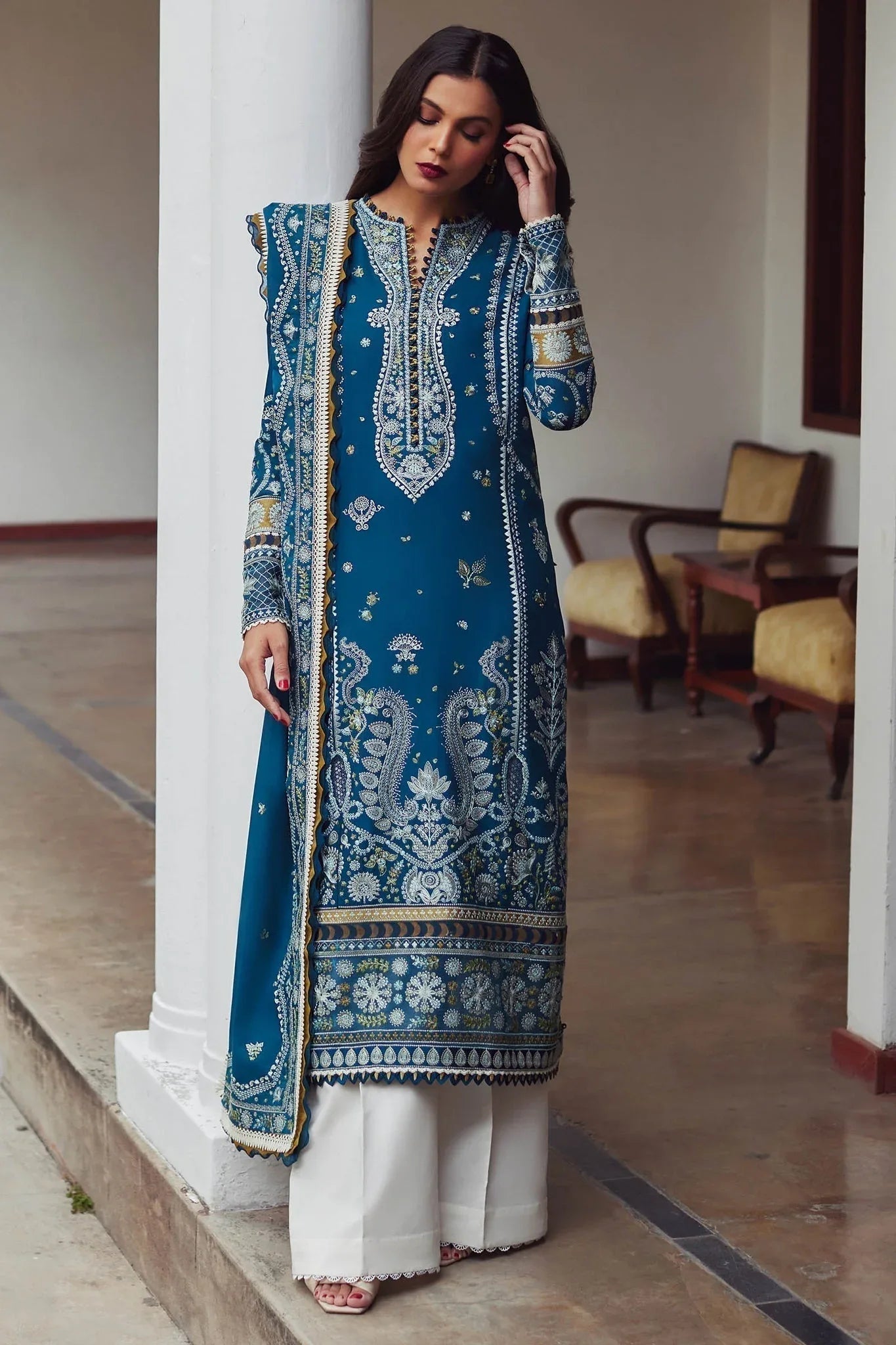 Elan | Lawn24 | MAHROSH (EL24-04 A) - Rang-e-Khaas