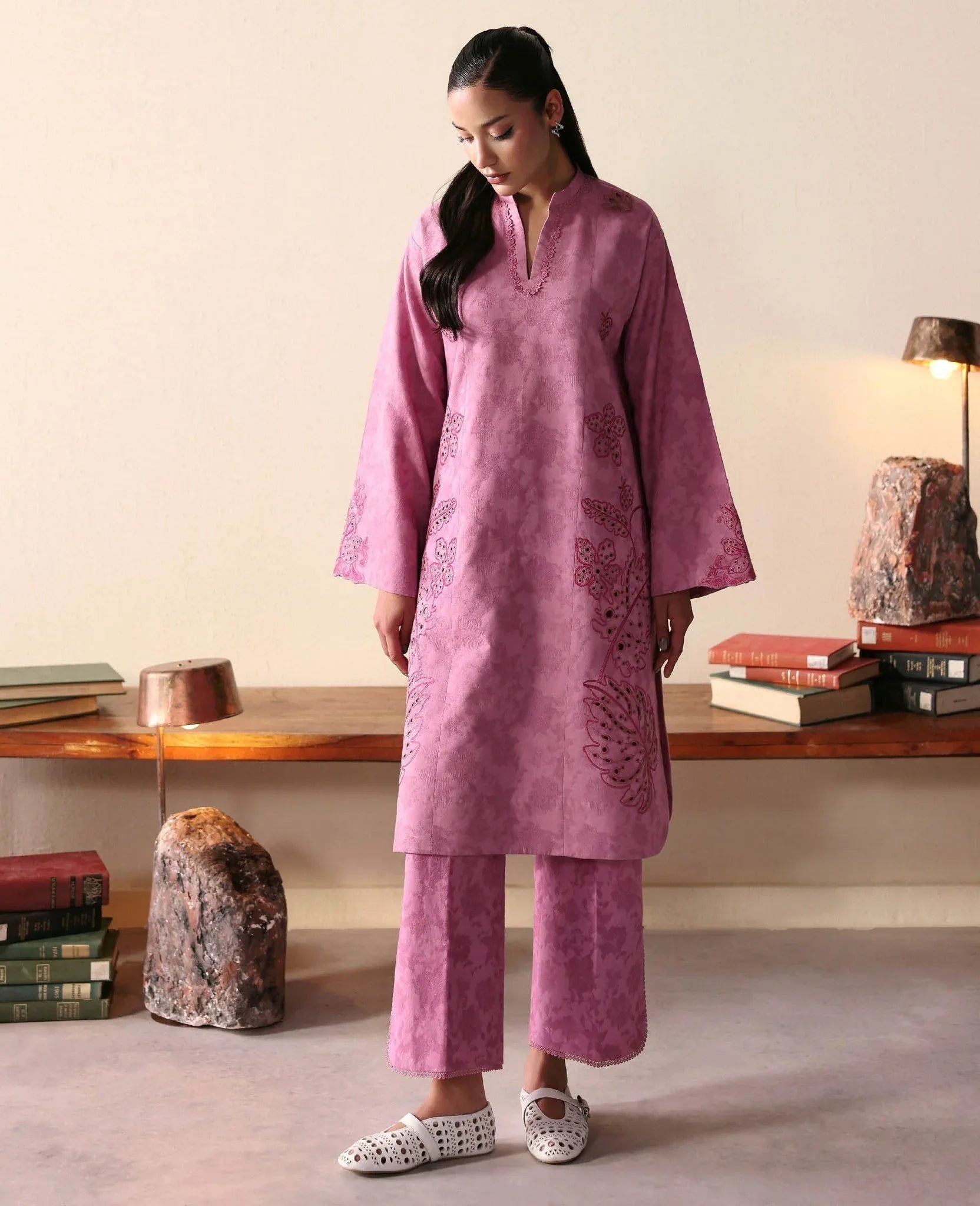 Republic Womenswear | Basics Winter 25 | Élora - Rang-e-Khaas