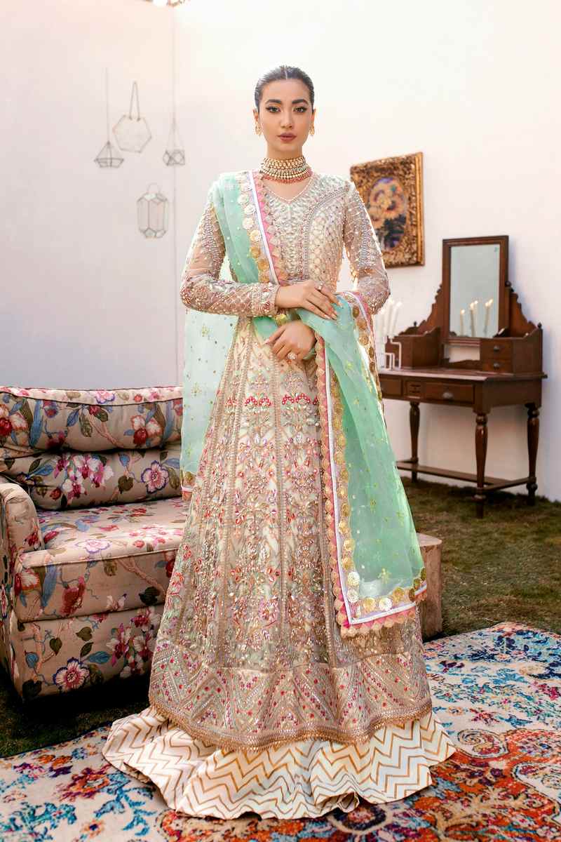 Ezra | Wedding Collection | Sage - Rang-e-Khaas