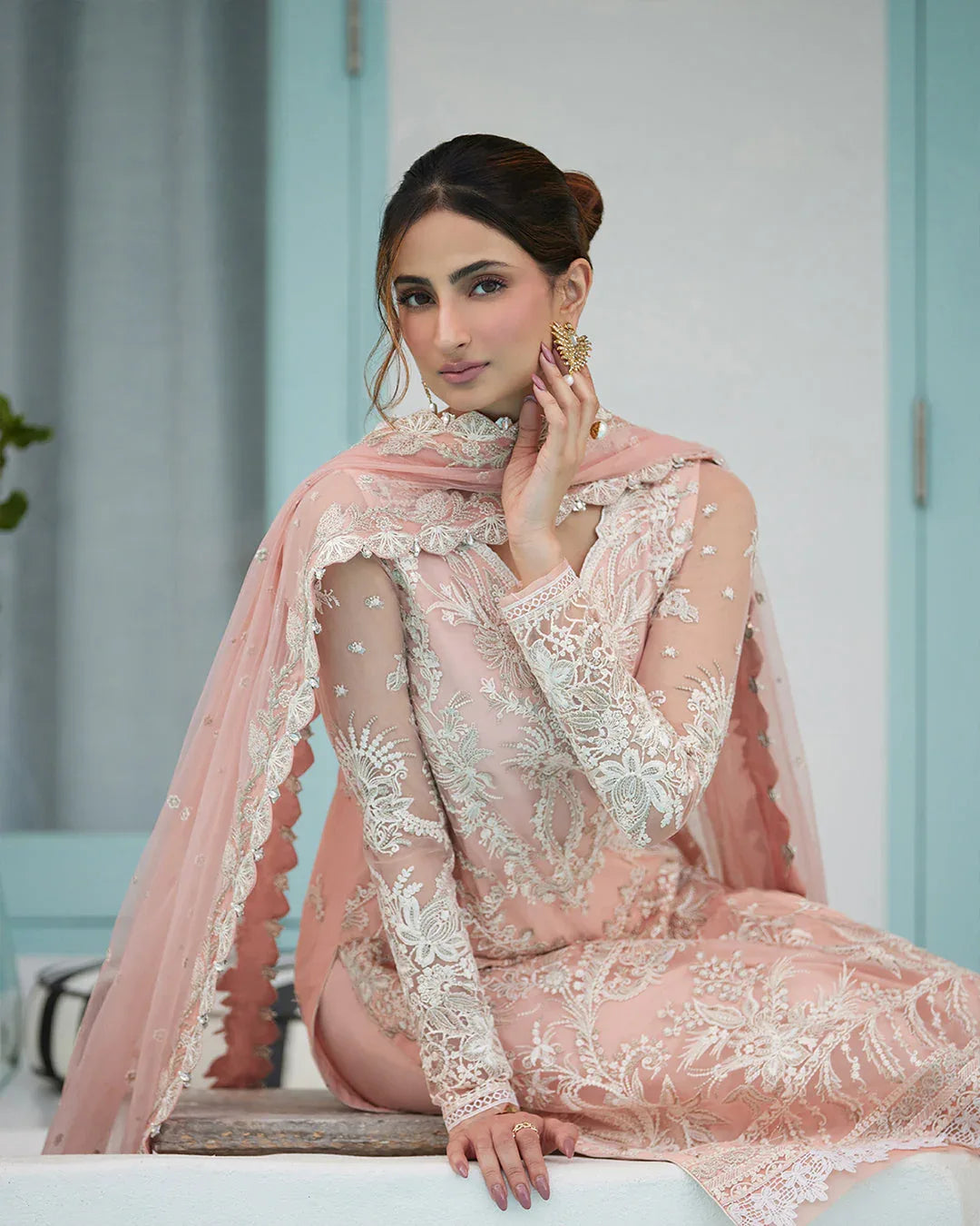 FAIZA SAQLAIN | Valetta - LAWN ' 24 - Rang-e-Khaas