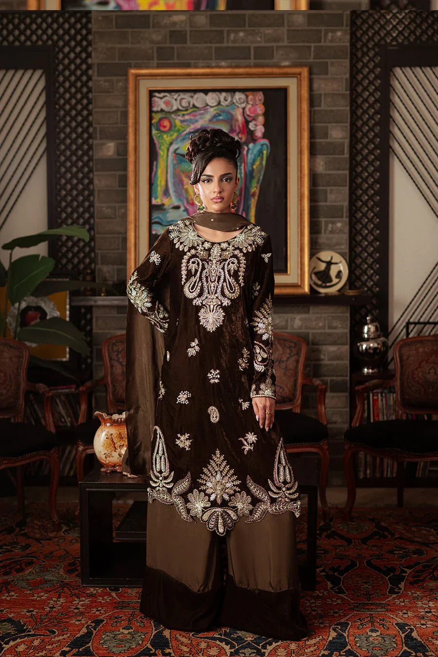 Saira Rizwan | Velvet Pret 25 | GURR-SRVP25-09 - Rang-e-Khaas