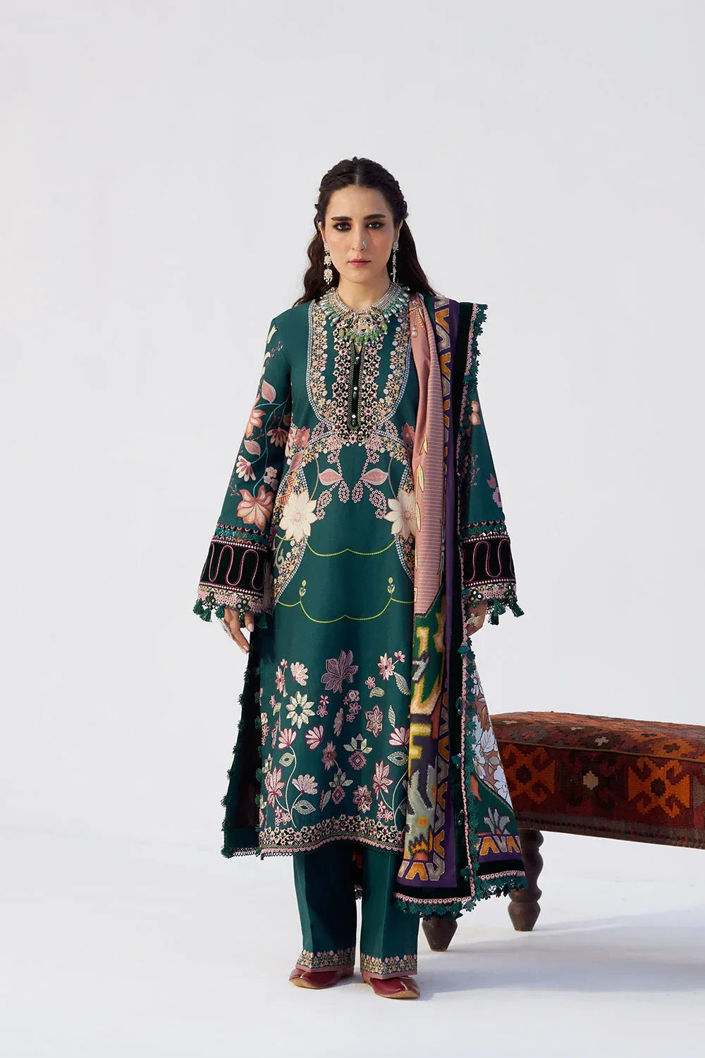 Saira Rizwan | Winter Khaddar 25 |SERENEH-SRW25-06 - Rang-e-Khaas
