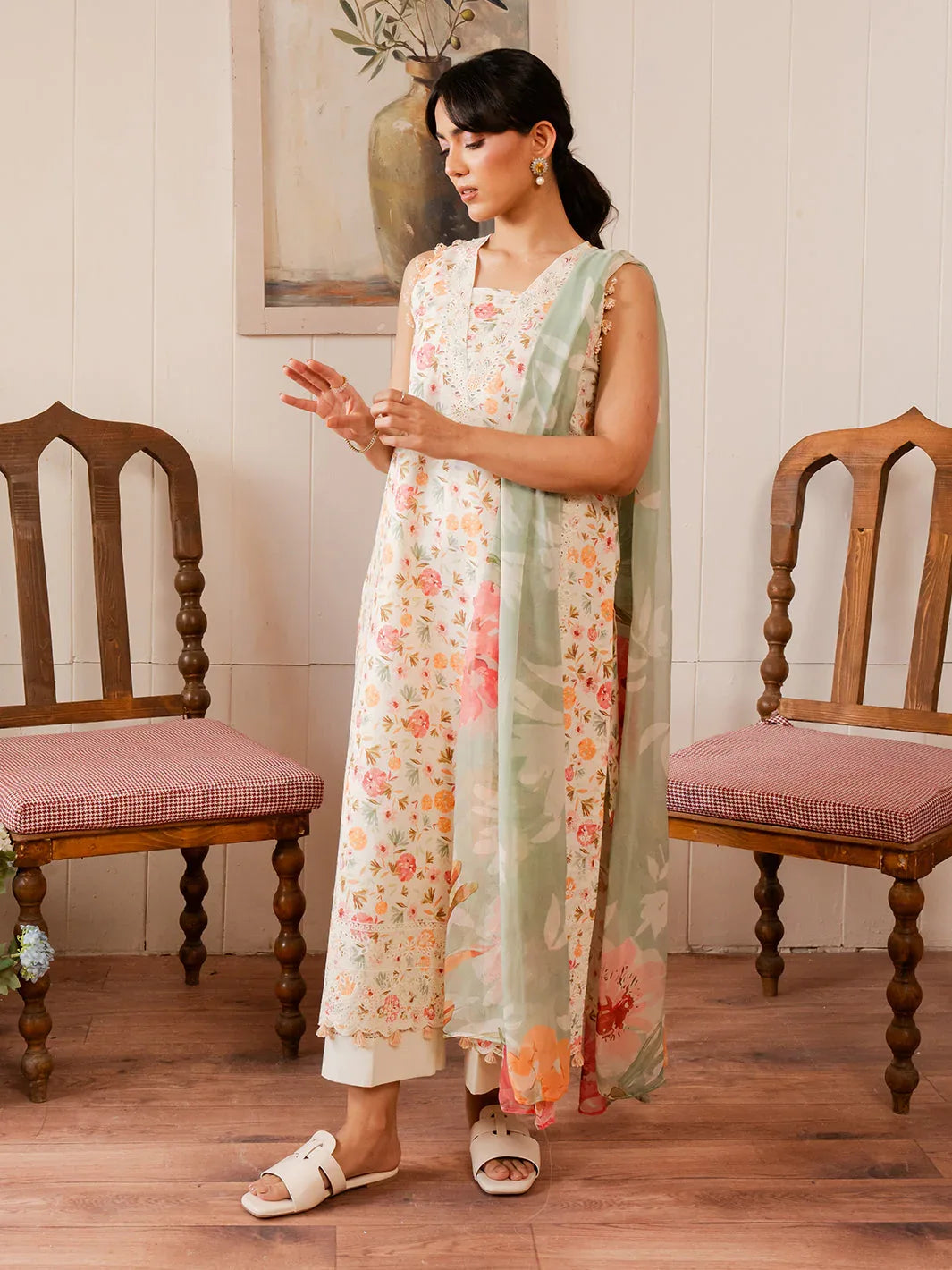 Izel | Oh Spring Lawn 25 | FLORA (B) - Rang-e-Khaas