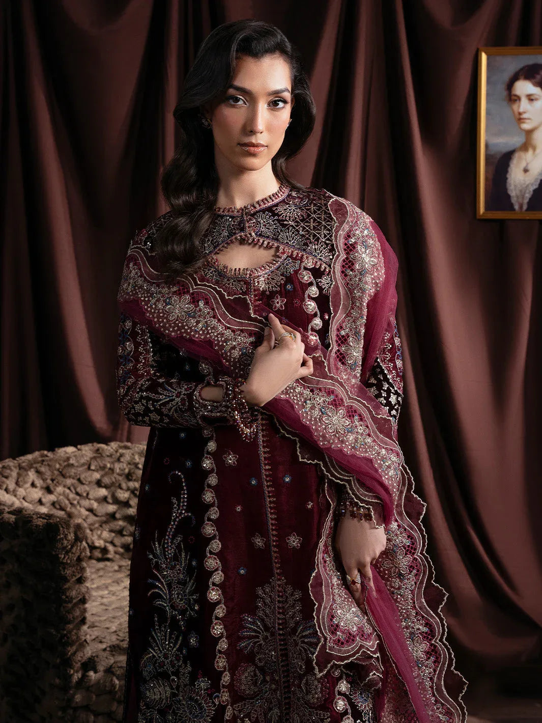 Faiza Faisal | Solene Luxury Velvets | RAVENA - Rang-e-Khaas