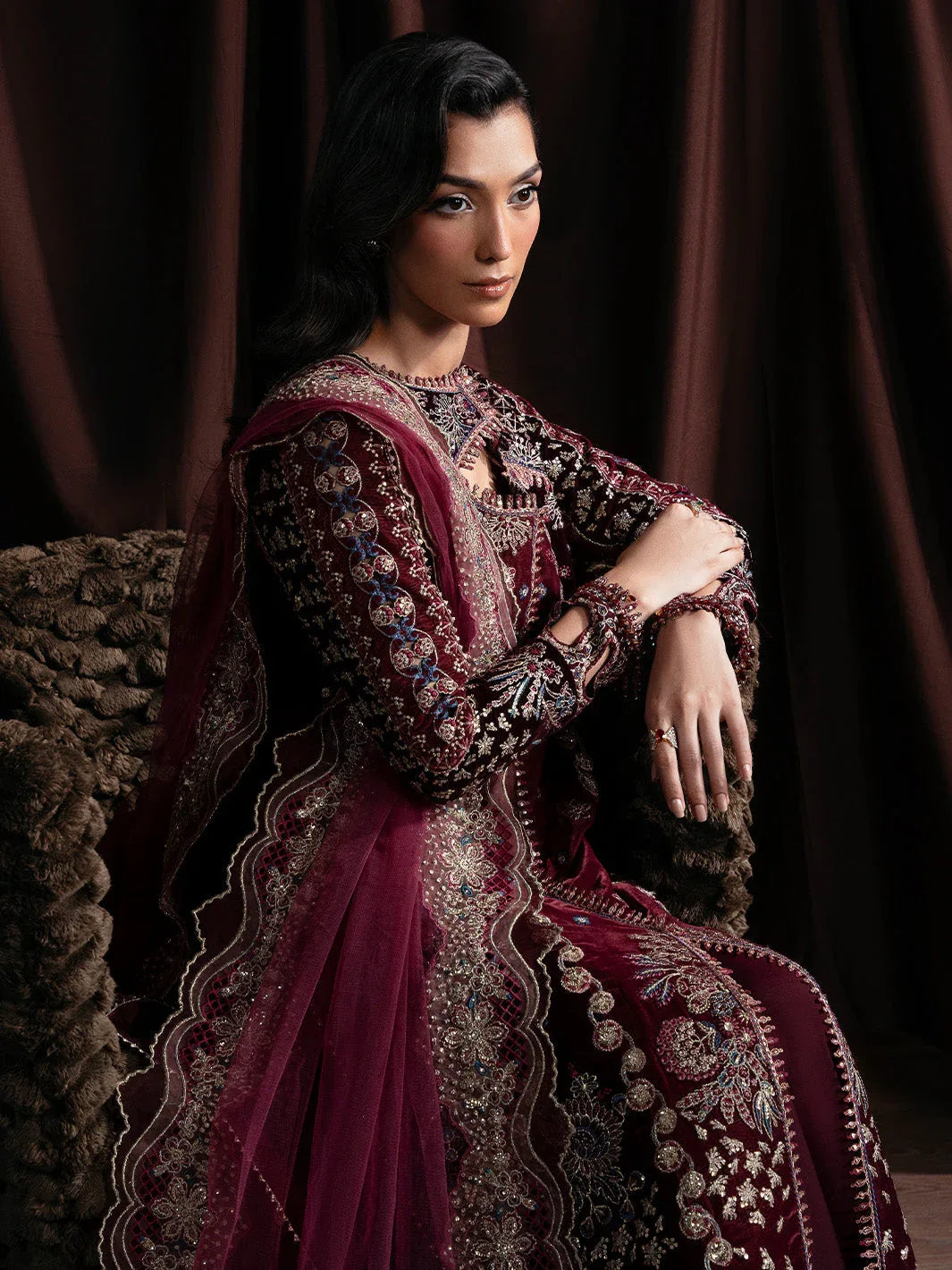 Faiza Faisal | Solene Luxury Velvets | RAVENA - Rang-e-Khaas