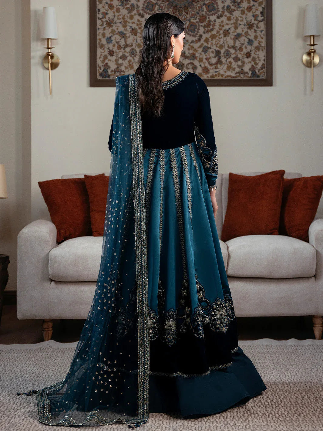 Faiza Faisal | Solene Luxury Velvets | CELESTINE - Rang-e-Khaas